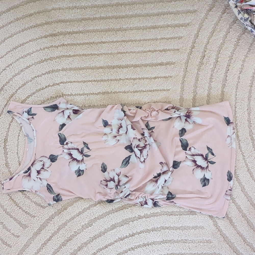 Gorgeous Floral Sleeveless Maternity Dress